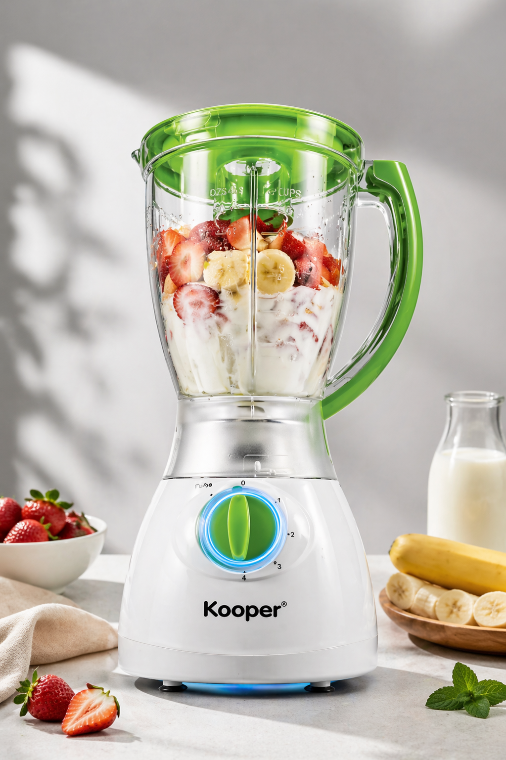 Kooper Blender 350W 4 Stufen Standmixer Küchenmixer Mixer Gerät