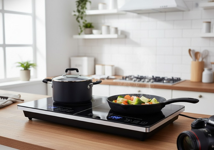 DMS Doppel-Induktionskochplatte 3500W – Kochfeld, schnell & energiesparend C-05