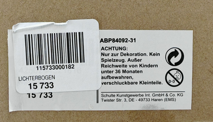 LED Schwibbogen Holz 7 Kerzen Weihnachtsdorf Rentier Wald Lichterbogen HA31