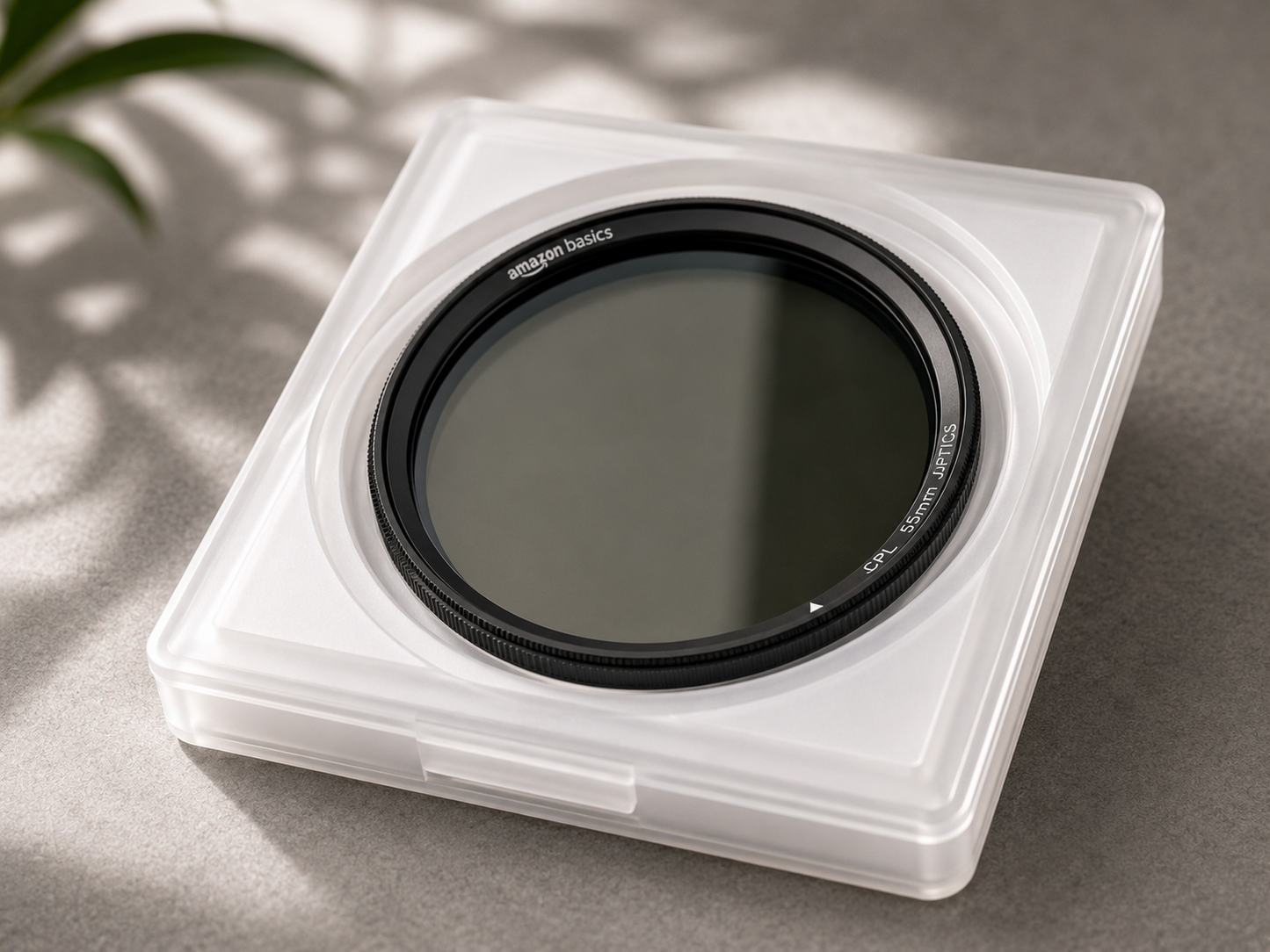 Amazon Basics 55mm CPL Polfilter Polarisationsfilter Objektivfilter Kamera A6