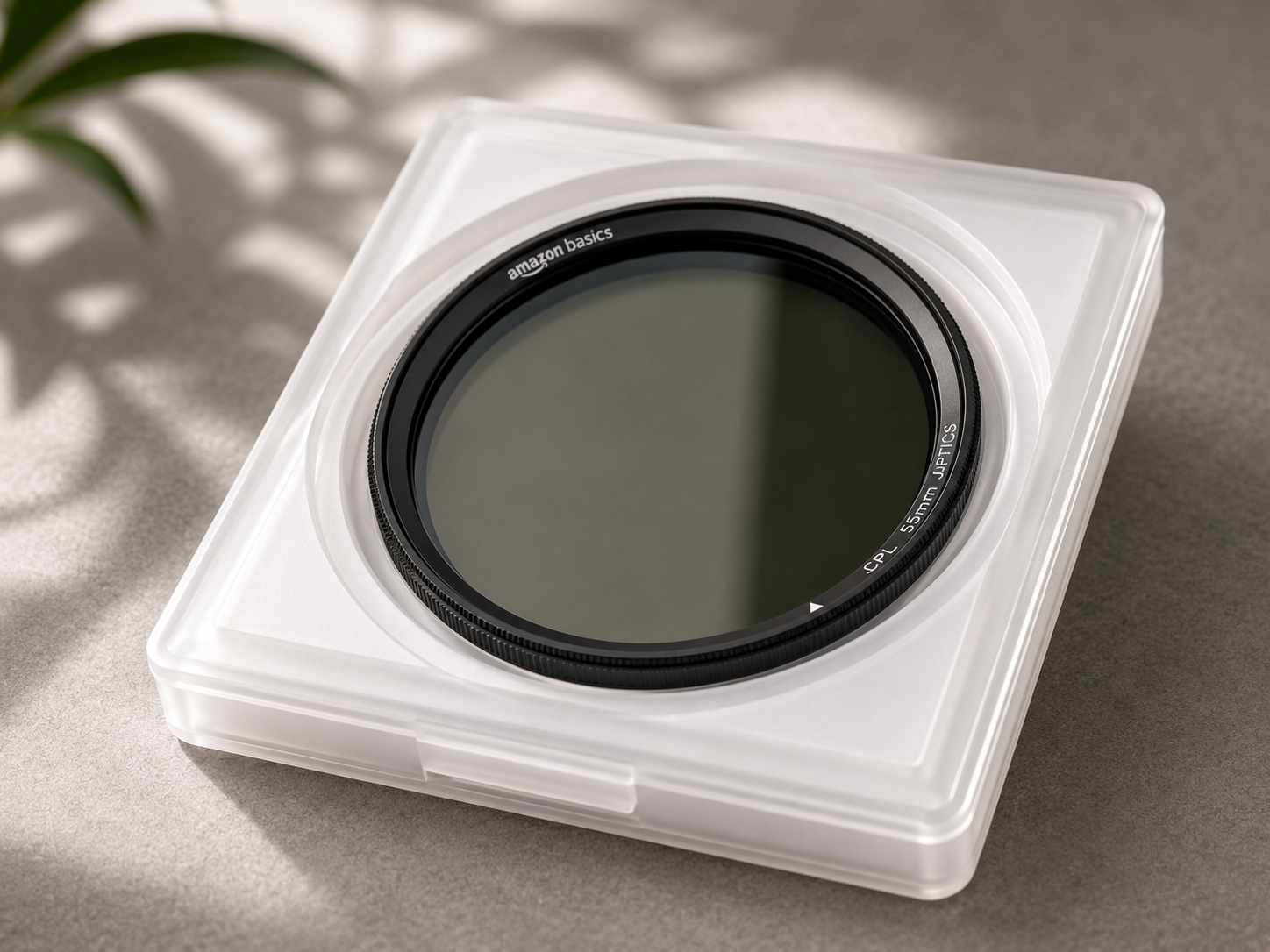Amazon Basics 55mm CPL Polfilter Polarisationsfilter Objektivfilter Kamera A6