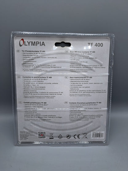 Olympia TF400 Tür Fenster Alarm Kontaktset Einbruchschutz Alarmanlage A6