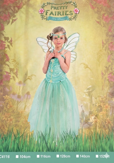 👉 Danae Fee Kostüm Kinder 128 cm Chaks Märchen Verkleidung Fasching Karneval
