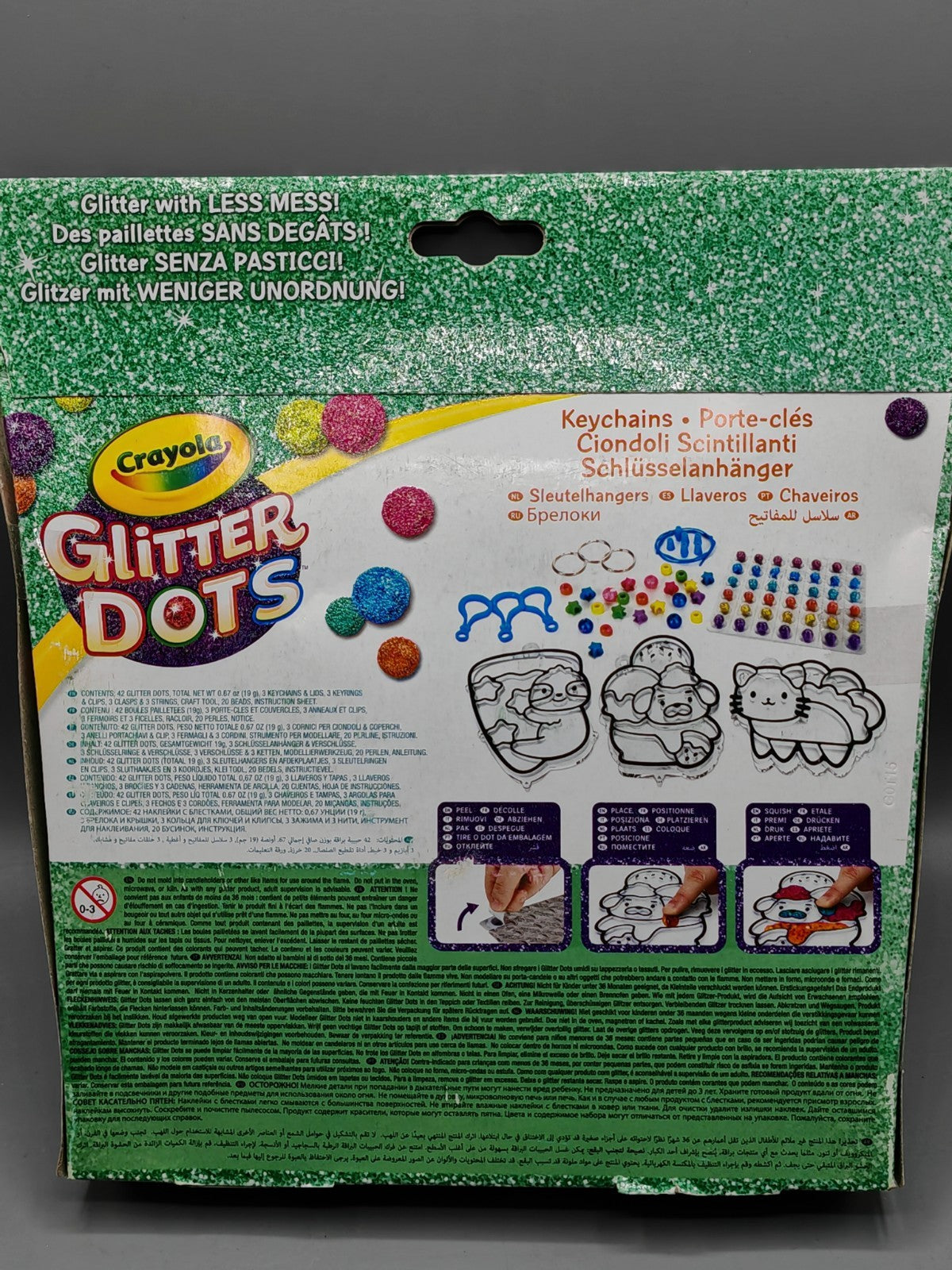 Crayola Glitter Dots Magische Schmetterlinge Set Mosaik Bastelset mit Glitter