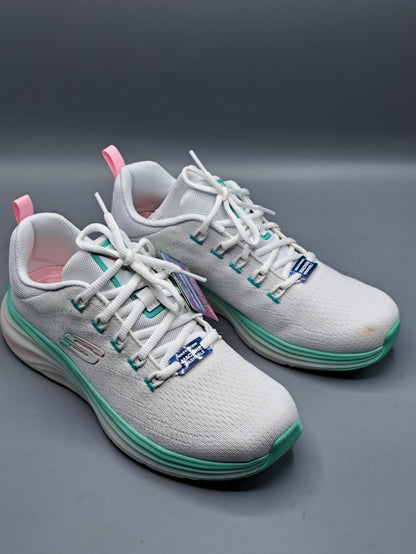 SKECHERS Damen-Slipper Bobs Infinity Strick/Mesh Weiß Gr. 37 ✅