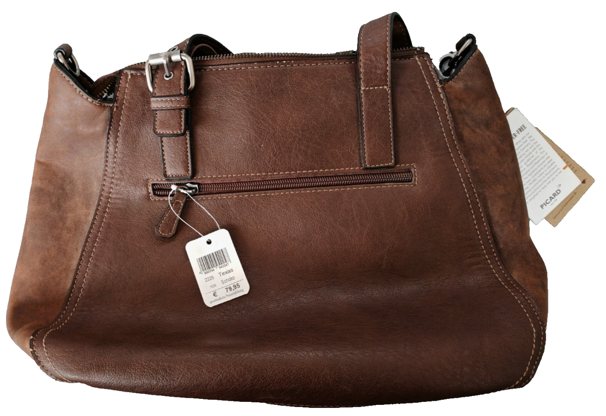 PICARD Texas Damen Ledertasche Braun Schultertasche Shopper Echtleder 2208 H3