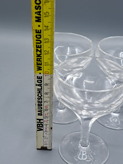 Antiqutät, Mundgelasenes Glas, Handgefertigt, 5 Stück, 10 cm hoch