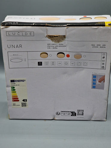 Lucide Deckenlampe, Schwarz, 20 cm Durchmesser