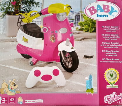 BABY born City RC Glam Scooter Roller Ferngesteuert Lichtfunktion Rosa D8