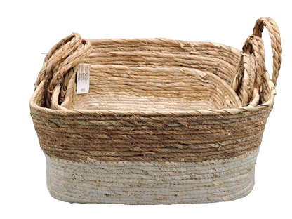 Noor Living Korb Maisgeflecht 3er Set