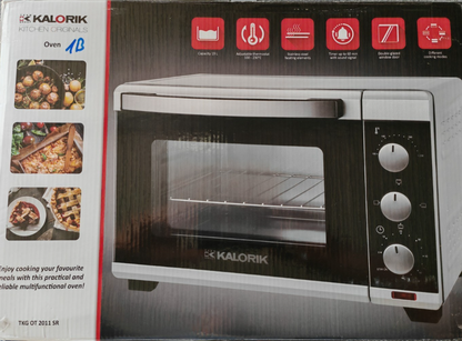 Kalorik TKG OT 2011 SR Minibackofen 19L Grill Backofen Timer 1280W Silber E6