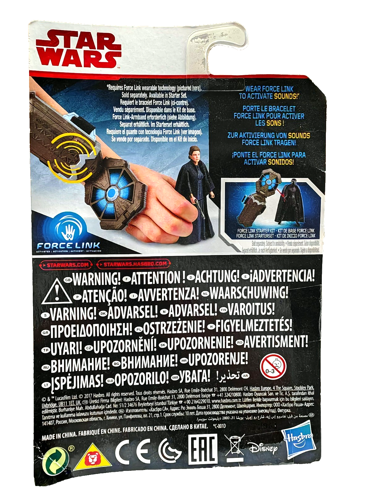 Star Wars General Leia Organa Force Link Figur 10cm Hasbro C3527 The Last D5