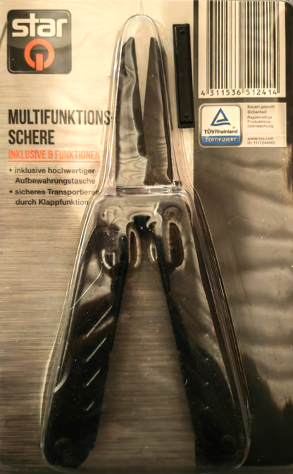 Starq Multifunktionsschere 8 Funktionen Küchenschere Haushaltsschere B1
