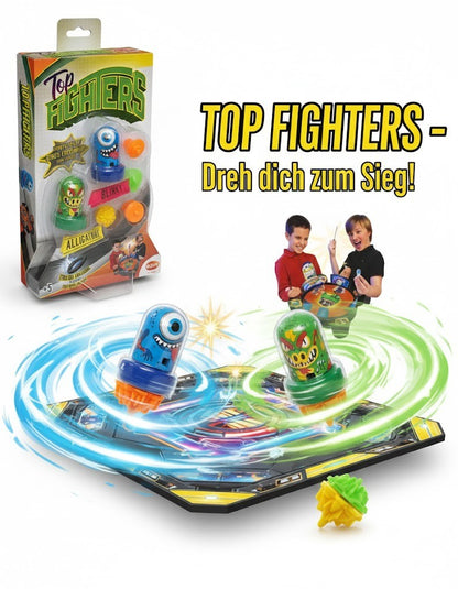 Bizak Top Fighters Set 2 Kreisel 4 Spitzen 2 Launcher Battle Spiel