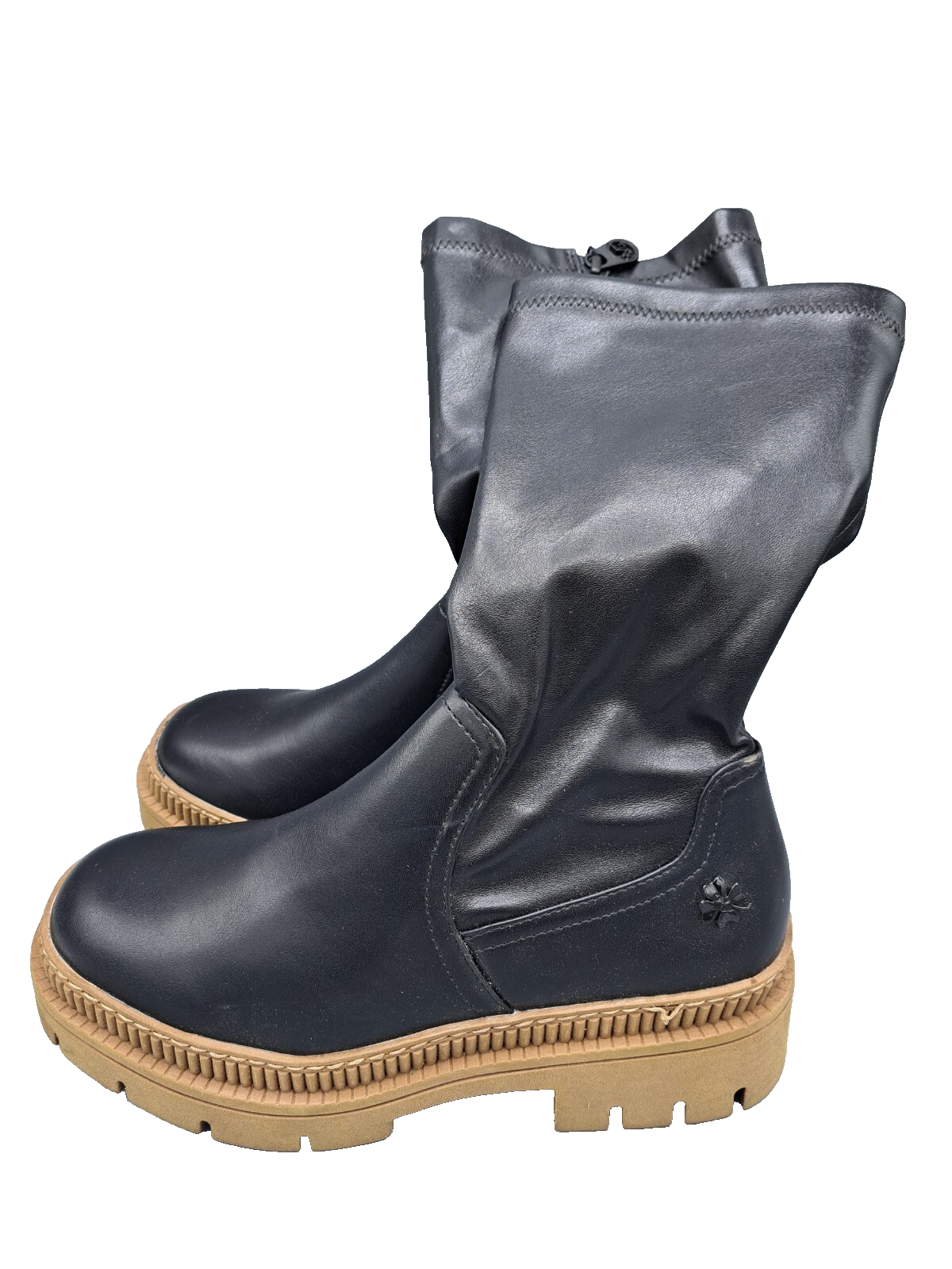 Marco Tozzi by Guido Maria Kretschmer Damen Stiefel Schwarz Gr. 38 Plateau