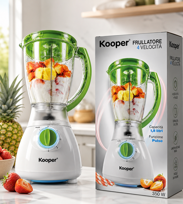 Kooper Standmixer 350W 1,8L 4 Stufen Küchenmixer Blender Mixer