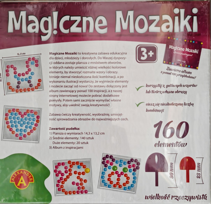 Alexander Magische Mosaike 160 Teile Steckmosaik Kreativspiel Kinder ab 3 D6
