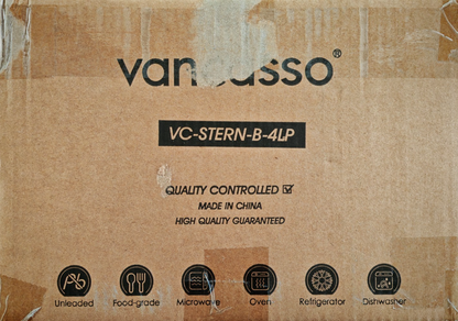 vancasso STERN Geschirr Set Blau 4 Personen Steingut Teller Servierplatten HOA18