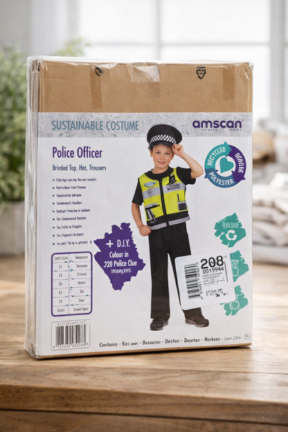 Amscan Police Officer Kostüm 104 – Kinder Polizist Fasching