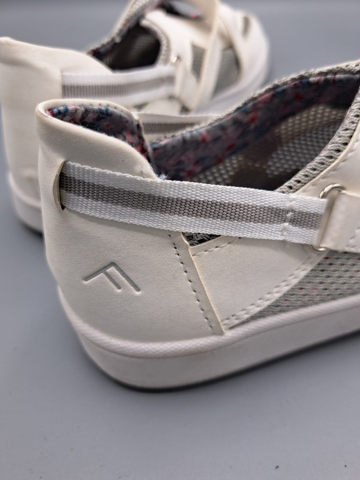 Freyling Damen Sneaker Weiß Gr. 38 Klettverschluss Halbschuhe