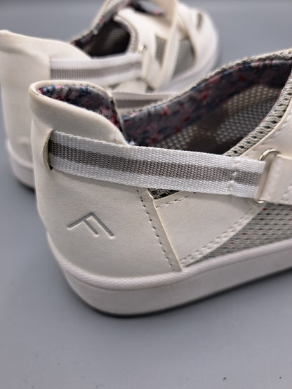 Freyling Damen Sneaker Weiß Gr. 38 Klettverschluss Halbschuhe