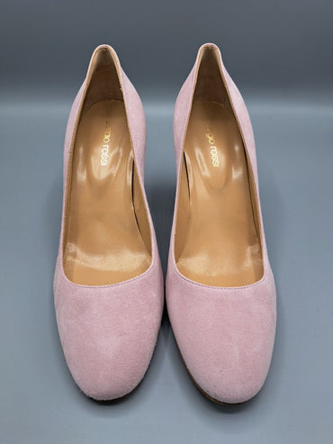 Sergio Rossi Vero Cuoio, Damenschuhe, Größe 39, Rosa