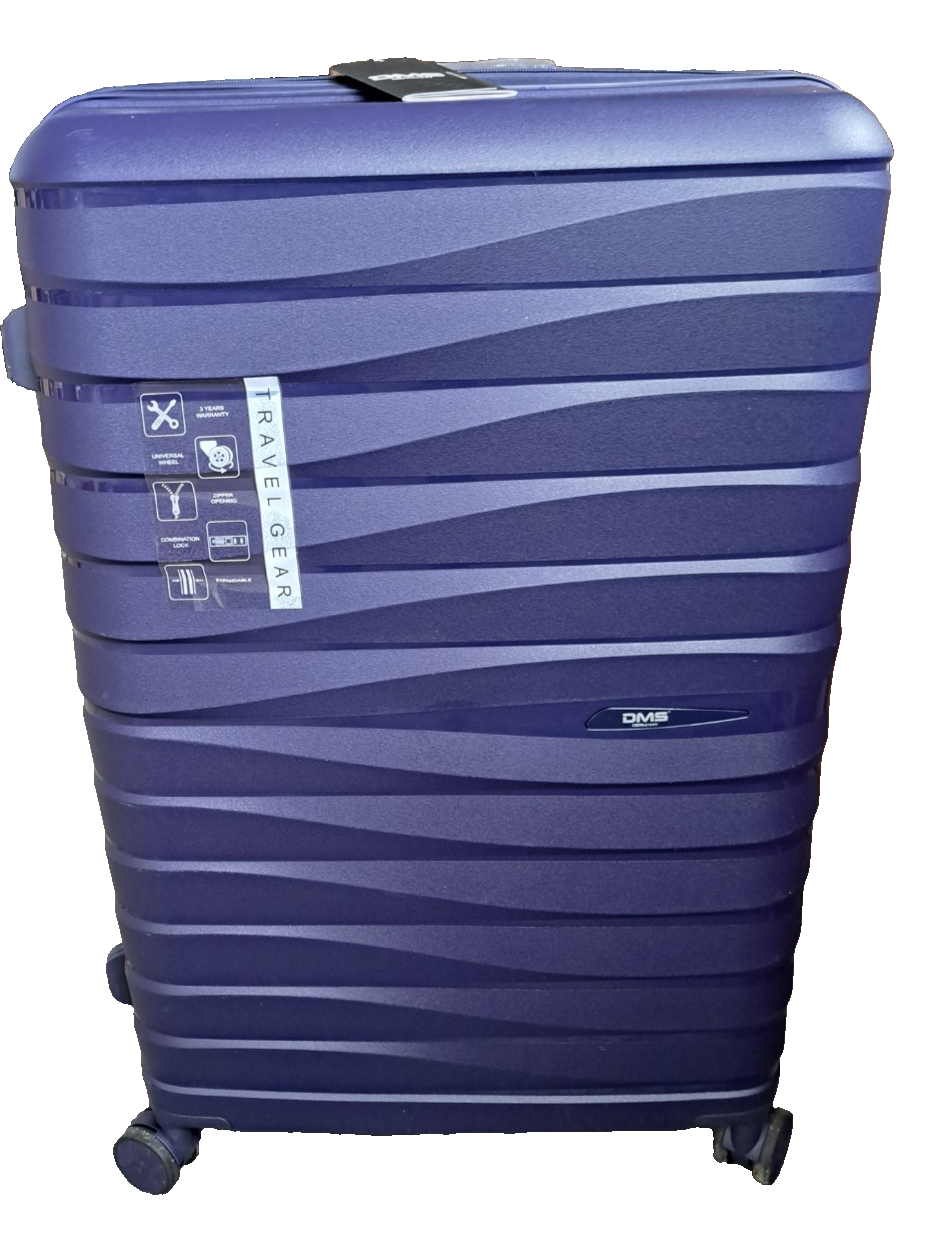 DMS 7 tlg. Trolley Hartschalenkoffer Set RK-3800DB, Dunkelblau