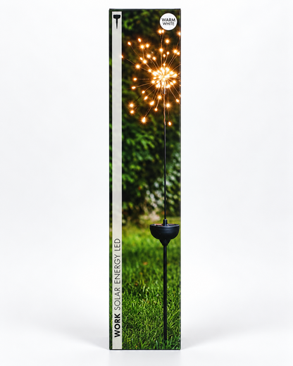 Star Trading Solar LED Feuerwerk Gartenstecker 100 cm Warmweiß 90 LEDs HA33