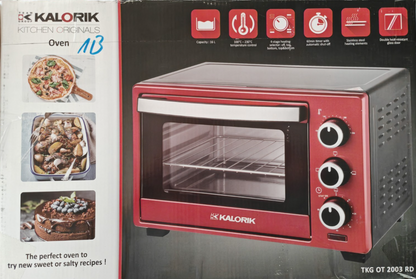 Kalorik TKG OT 2003 RD Multiofen 16L Mini Backofen Grill Timer 1280W Rot F3