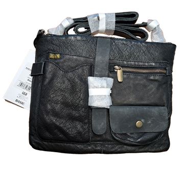 Desiderius Basic Hortus Schwarz Männer-Handtasche, Leder, UVP: 120€