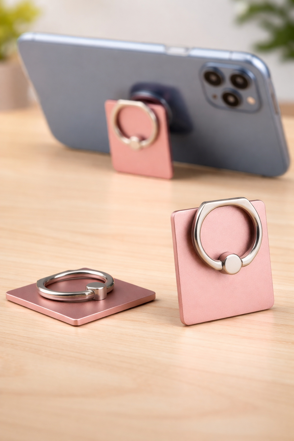 Handy Ringhalterung Pink – 2 Stück Universal selbstklebend
