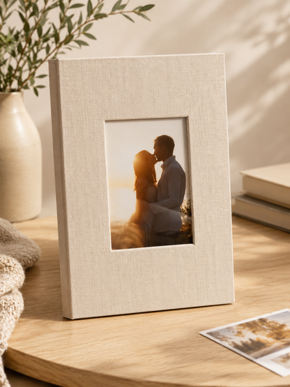 Fotoalbum 33x18 cm Grau Fotobuch Bilderalbum Hochzeit Baby Familie Erinnerung A9