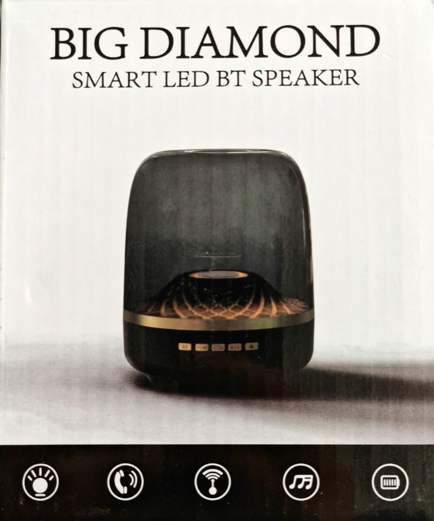 BIG DIAMOND Smart LED BT Speaker Bluetooth Lautsprecher LED Licht Musikbox A9