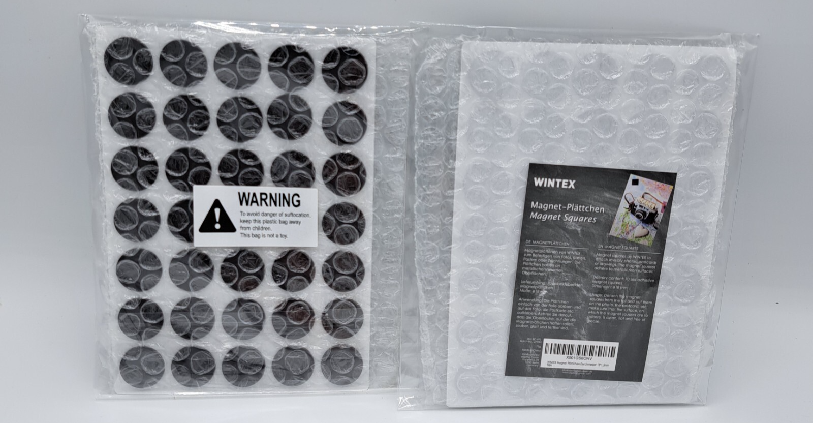 Wintex Magnet Plättchen 18mm 70 Stück Haftmagnete rund stark
