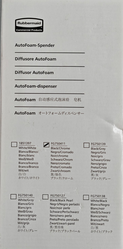 Rubbermaid AutoFoam Dispenser Auto Seifenspender Desinfektionsspender Schaum E6