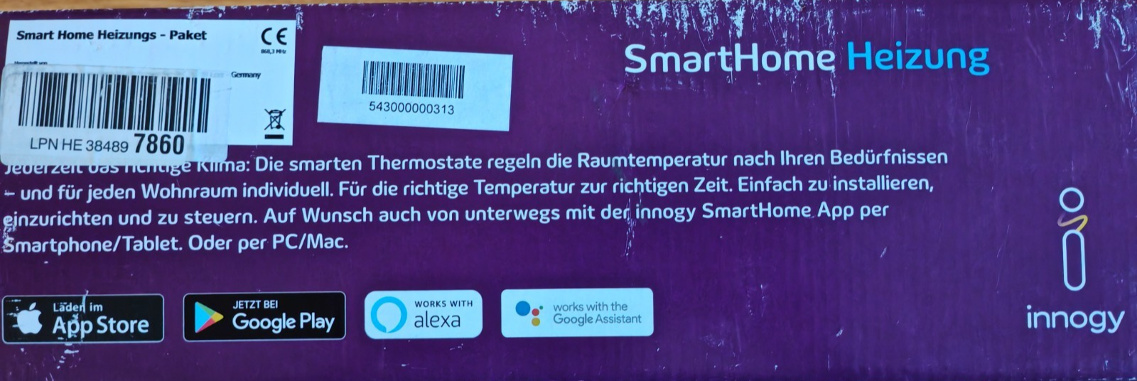 Innogy Smart Home Heizungssteuerung Set – 2 Thermostate & Zentrale Einheit