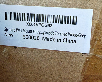 Spiretro Schlüsselhalter Holz Wandregal 3 Haken Ablage Briefhalter Rustikal HA1