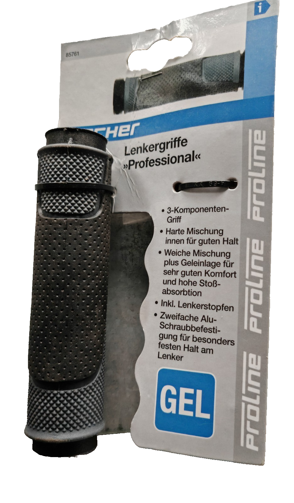 FISCHER Proline Lenkergriffe Professional Gel Fahrradgriffe Schraubgriffe E4