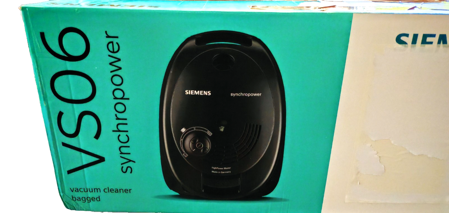 Siemens Staubsauger mit Beutel synchropower VS06B112A, Bodenstaubsauger HA14