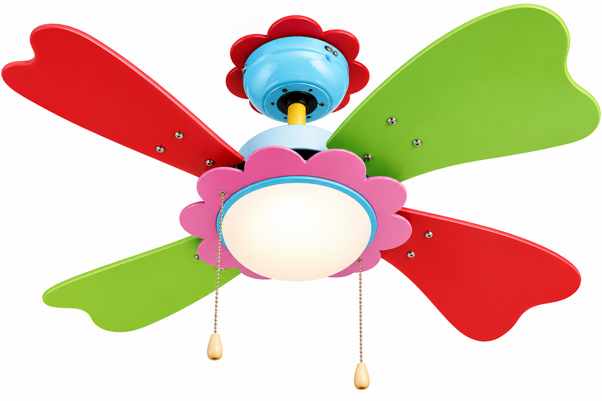 Orbegozo CC 62075 Deckenventilator Licht 75cm 50W 4 Flügel Kinderzimmer HA36