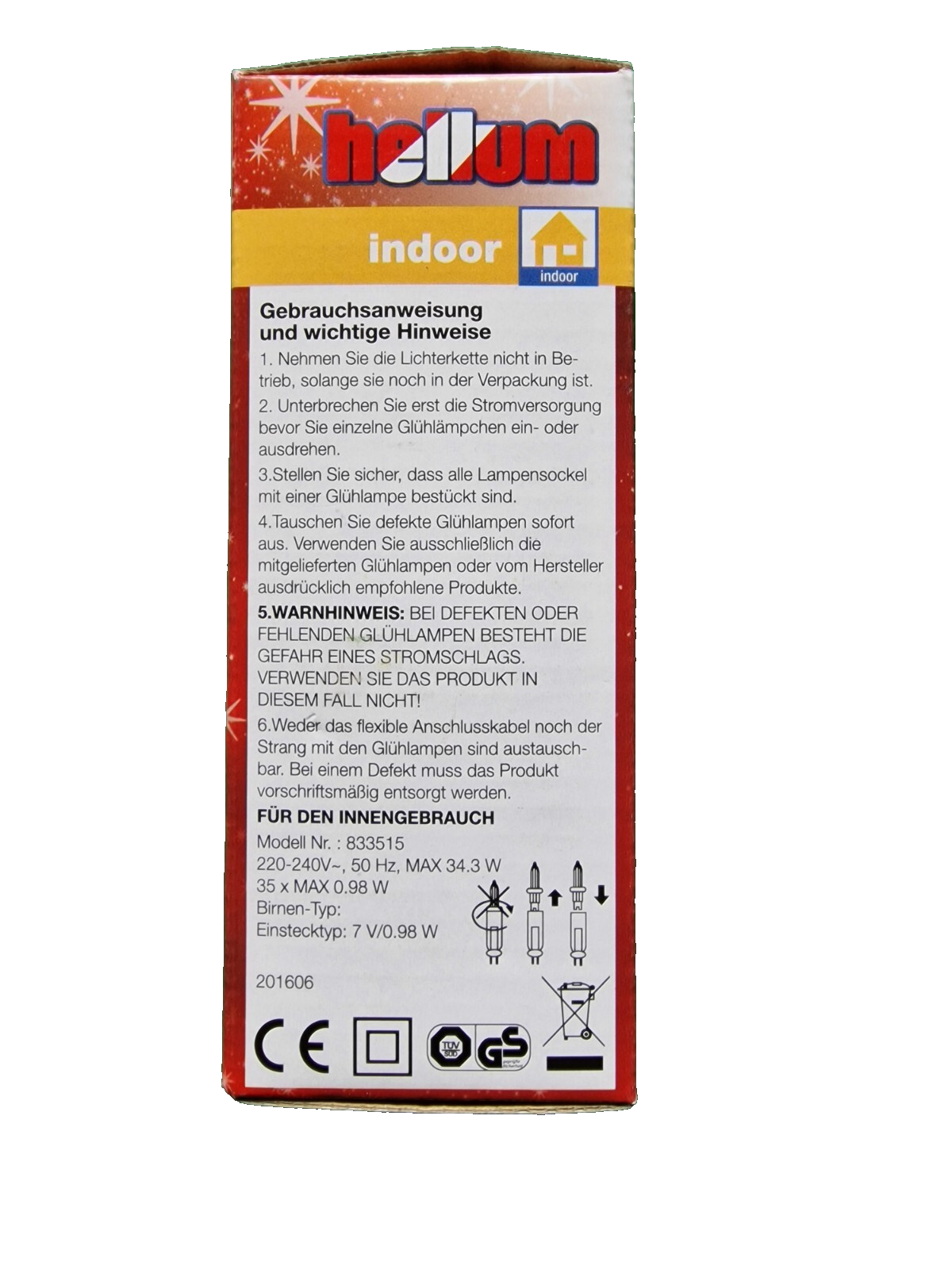 Hellum Indoor Mini-Lichterkette, 35 Lichter