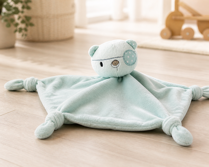 Silver Cross Plüsch Katze Pirat 22cm Kuscheltier Blau Weiß Bandana Stofftier D8