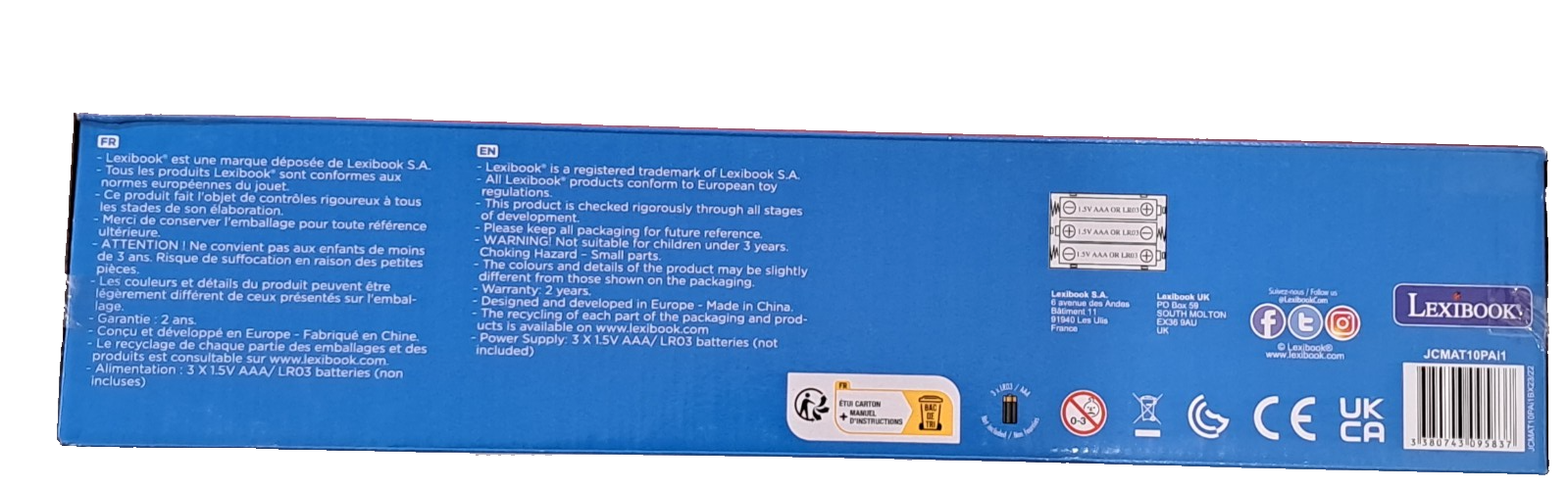 Lexibook Patrol zweisprachige Lerntafel Englisch und Französisch