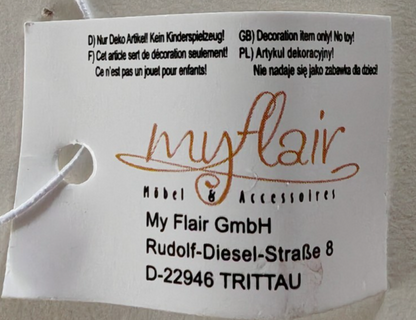 My Flair Winterkinder 2er Set Dekofiguren Mädchen Junge mit Schlitten A9