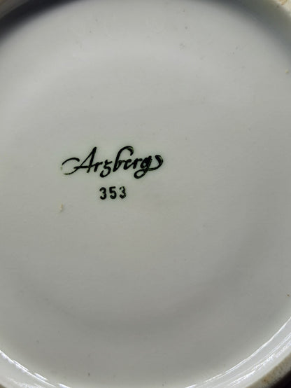 Arzberg Porzellan Kaffeeservice Blau Rosen Vintage Geschirr Set