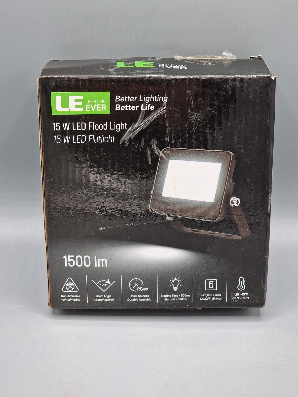 LE Lighting Ever, 15 W LED Flutlicht, 1500 lm