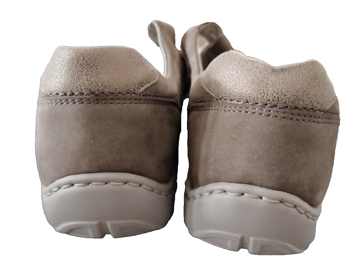 Waldläufer Proaktiv Damen Halbschuhe Gr. 42 Beige Leder Klett Weite H G2