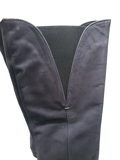 Aerosoles Damen Langschaftstiefel Grau Reißverschluss Komfort Stiefel Boots G2