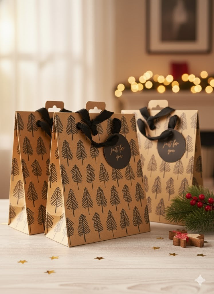 3x Stewo Geschenkverpackung, Tüten, Design 21x18 cm, Modern