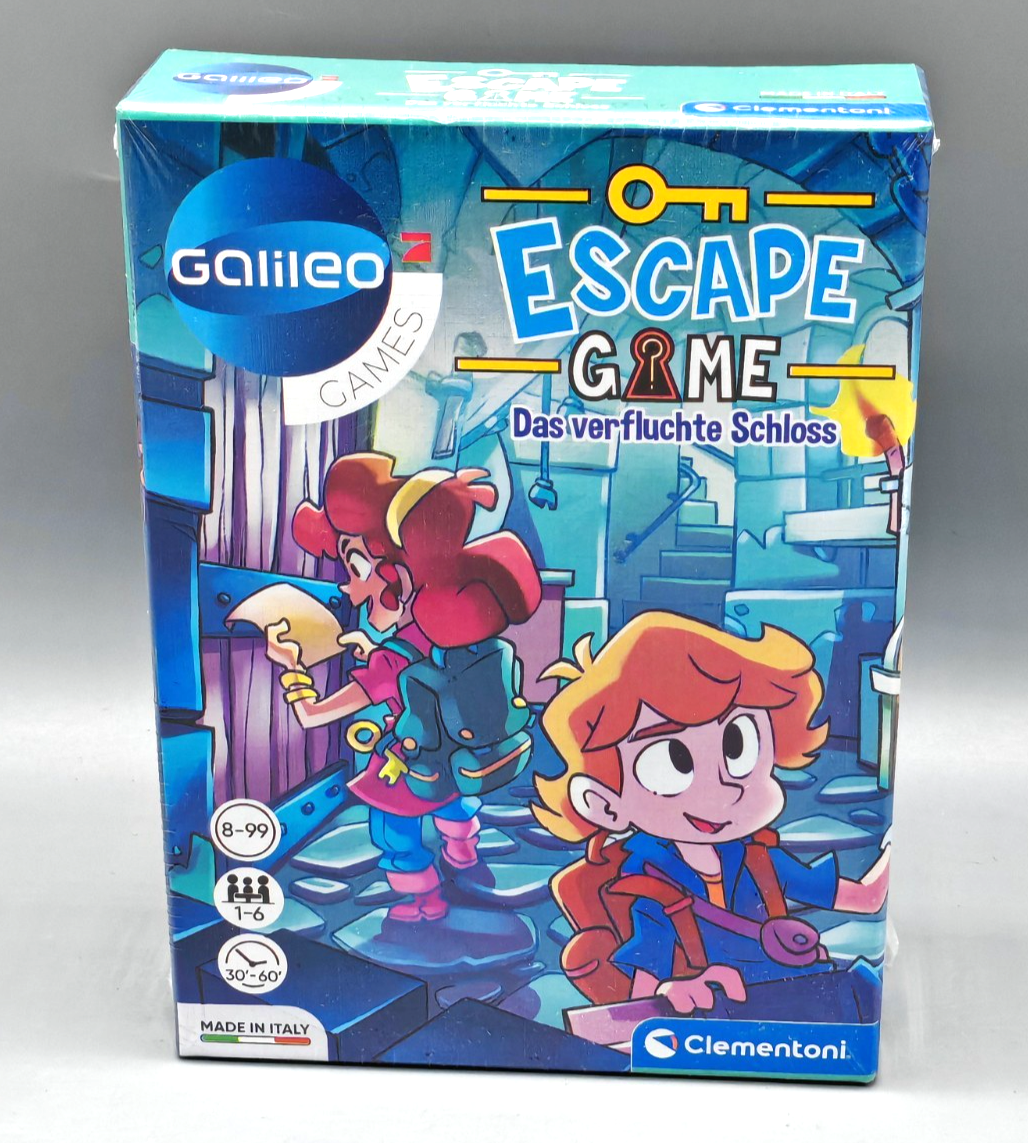 Clementoni Galileo Escape Game Das verfluchte Schloss Rätselspiel ab 8 Jahre D6